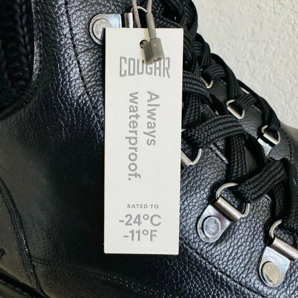 Cougar Kudos Waterproof Leather Insulated Boot,‎ Black, Size 10, NWT Black - Image 9