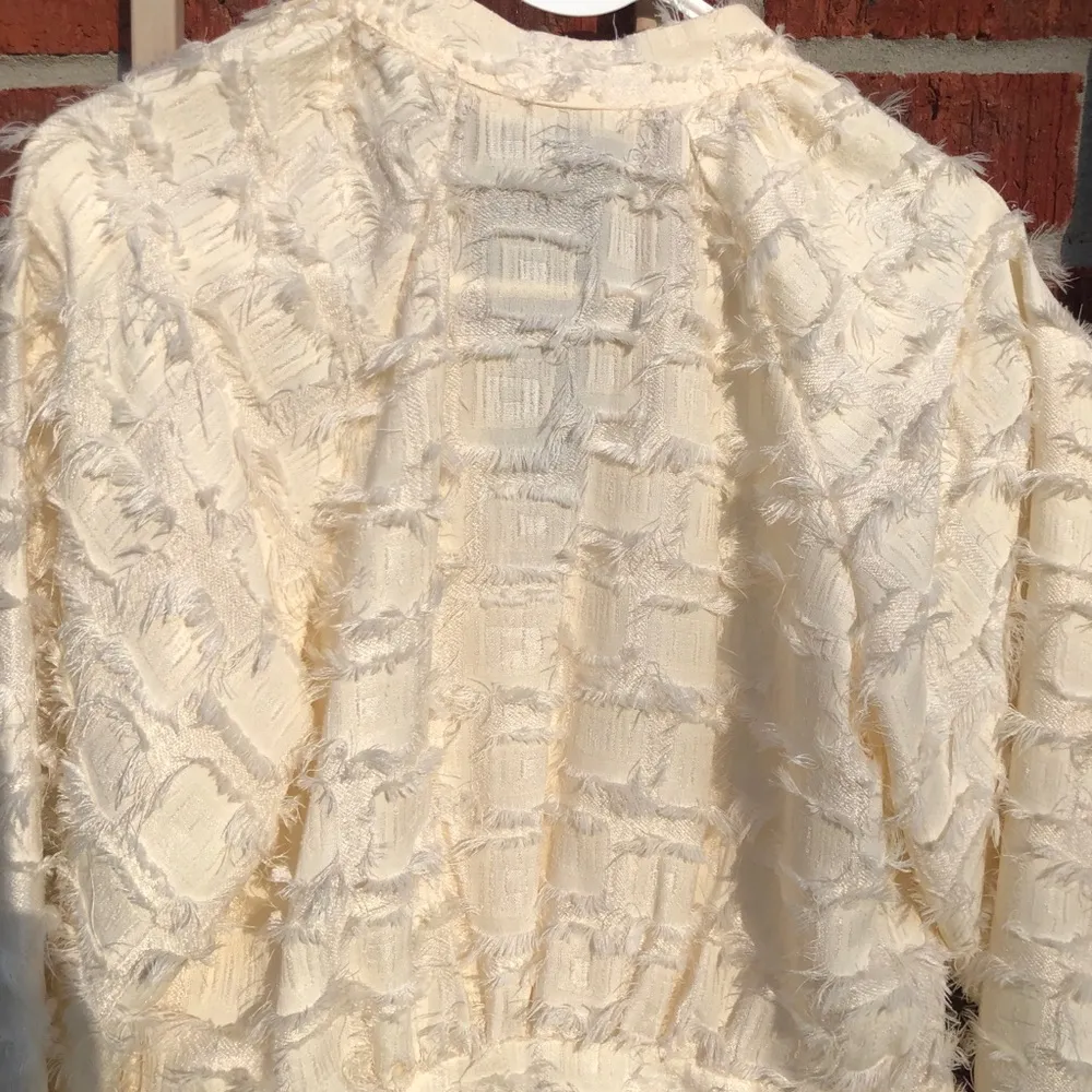 Ellison,Buttery Creamy Layers Of Fringes, Side Zipper,Excellent Condition Small - Image 12