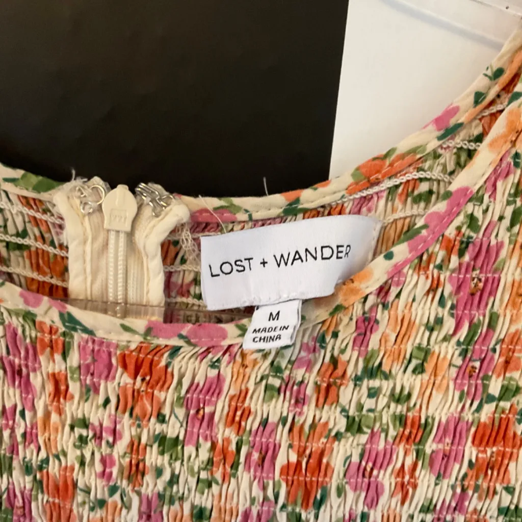 Lost + Wander Floral Midi Dress - Multicolor - Image 3