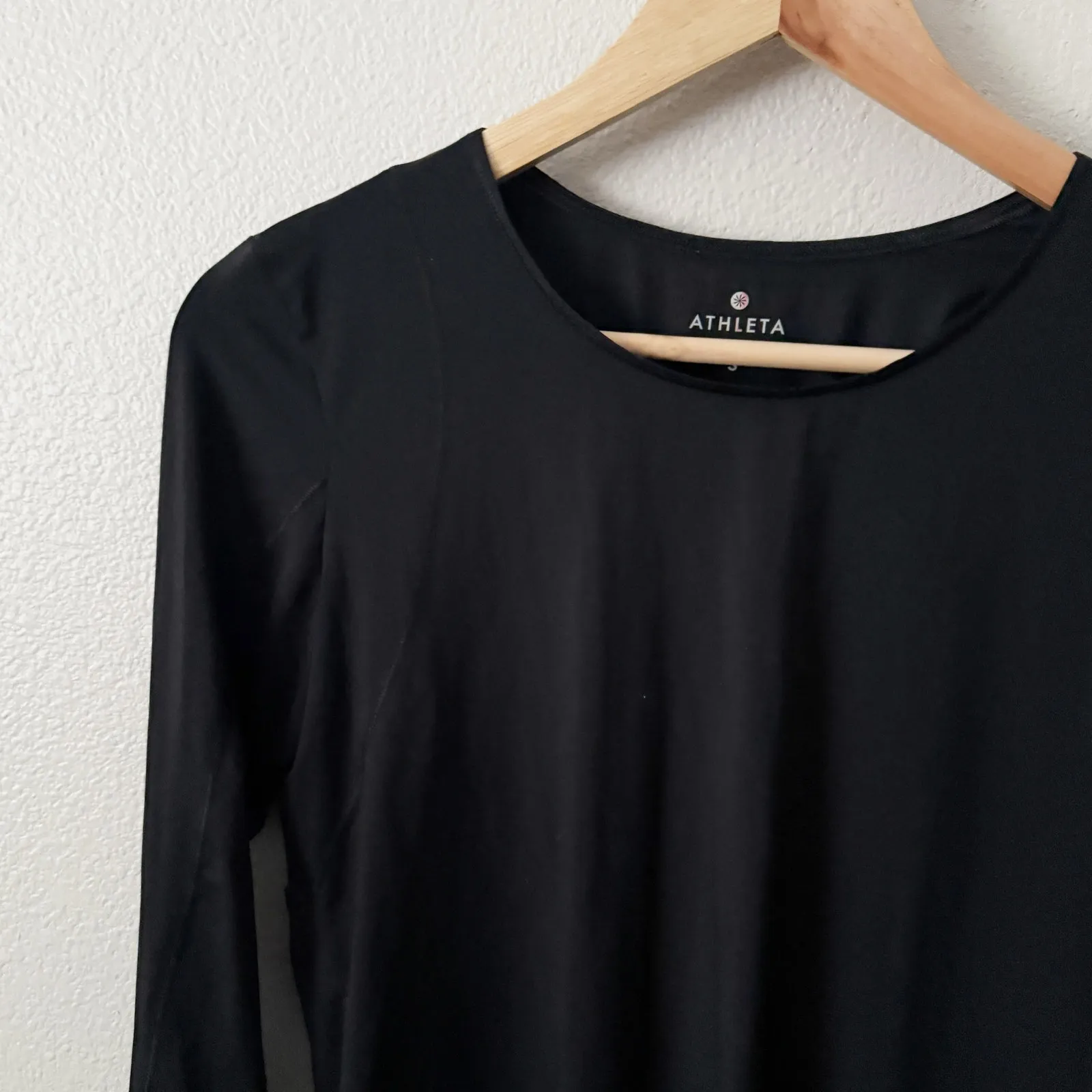 ATHLETA | Rally Up Crew Layered Open Back Top Racerback Sleeve Black | Small - Image 3