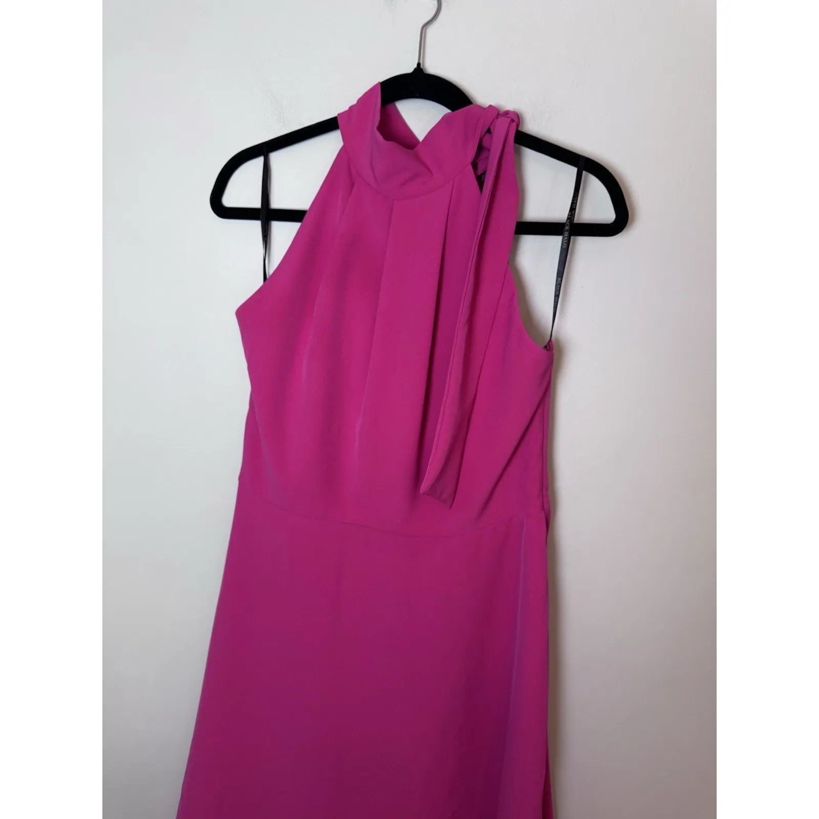 BLACK HALO Womens Hot Pink Lined Sleeveless Midi Formal Fit + Flare Sz 10 NWT - Image 2