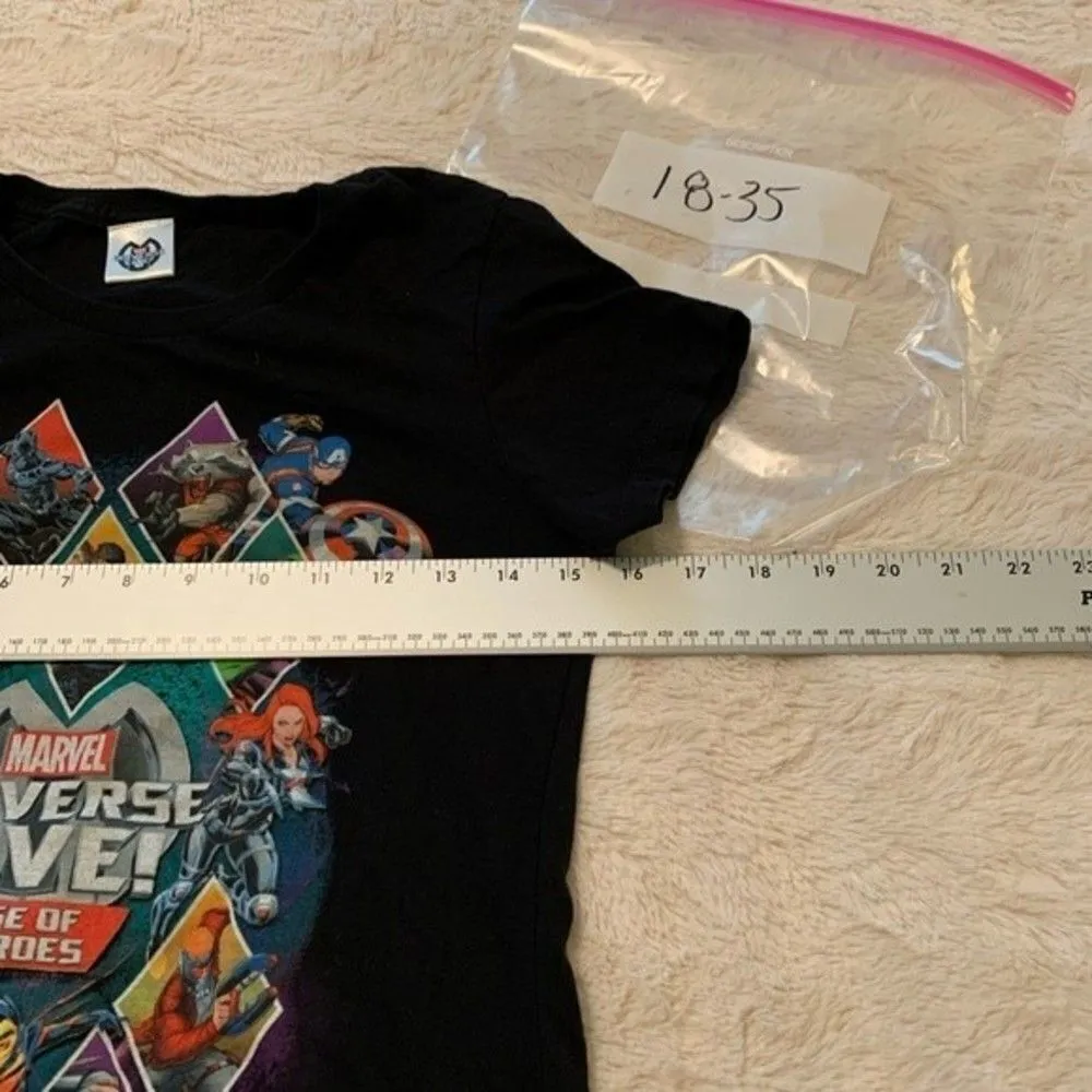 Marvel tshirt Women‎ Size Xs Xsmall shirt top T-shirt tee black juniors DIO-A - Image 2