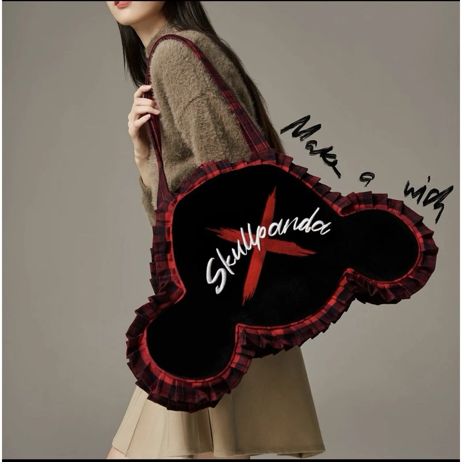 POPMART SKULLPANDA Tell Me What You Want Series Shoulder Bag (US SELLER) Black - Image 8