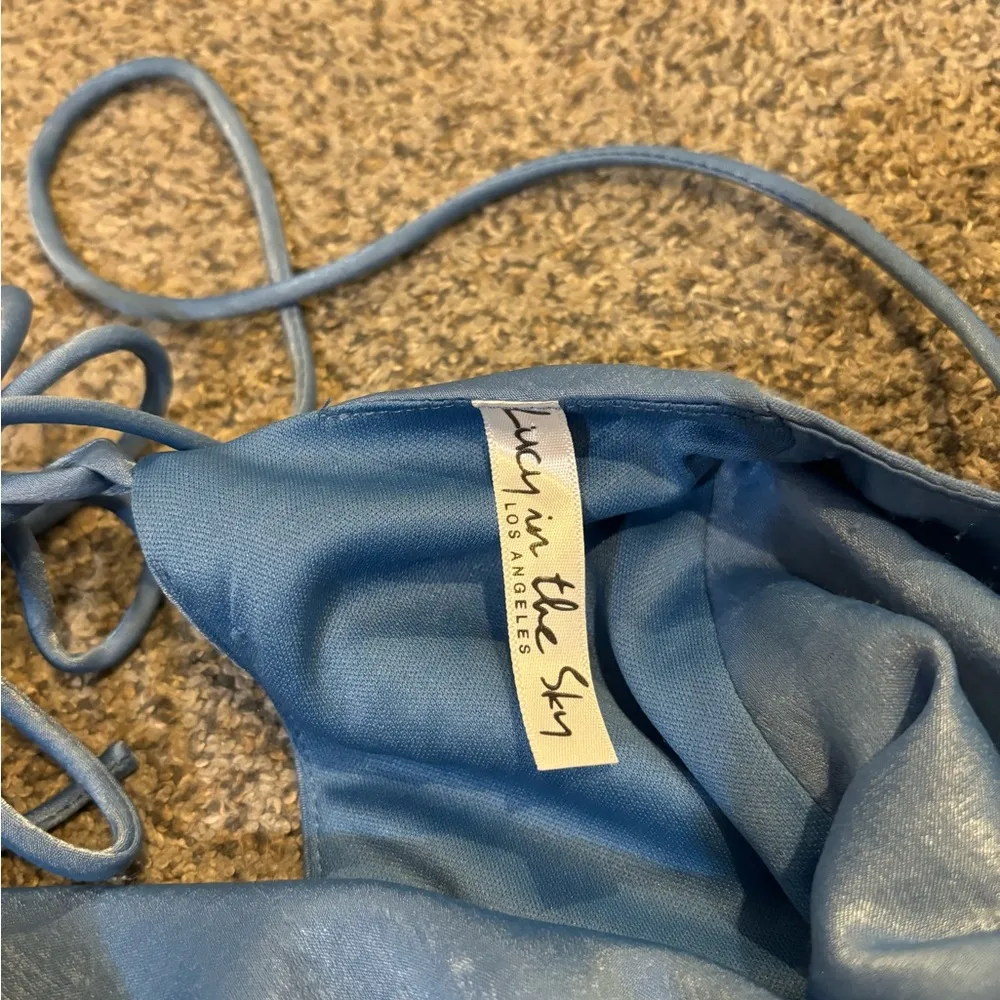 Lucy in the Sky Satin Mini Dress - Image 3