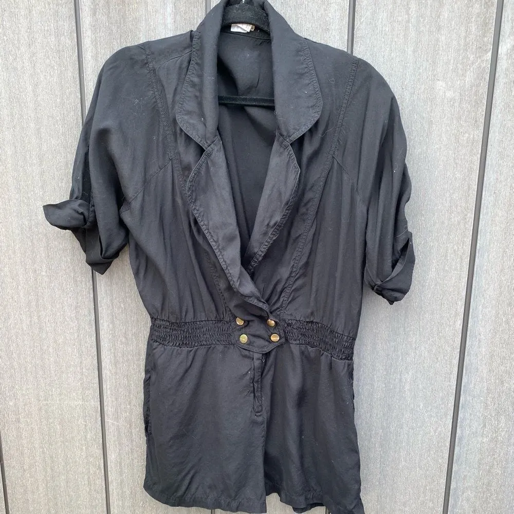 Moon Collection Black Shorts Romper‎ - Image 5