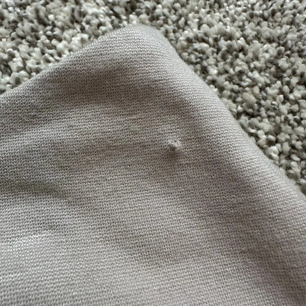 Neiman Marcus khaki leather panel pencil skirt size M - Image 9