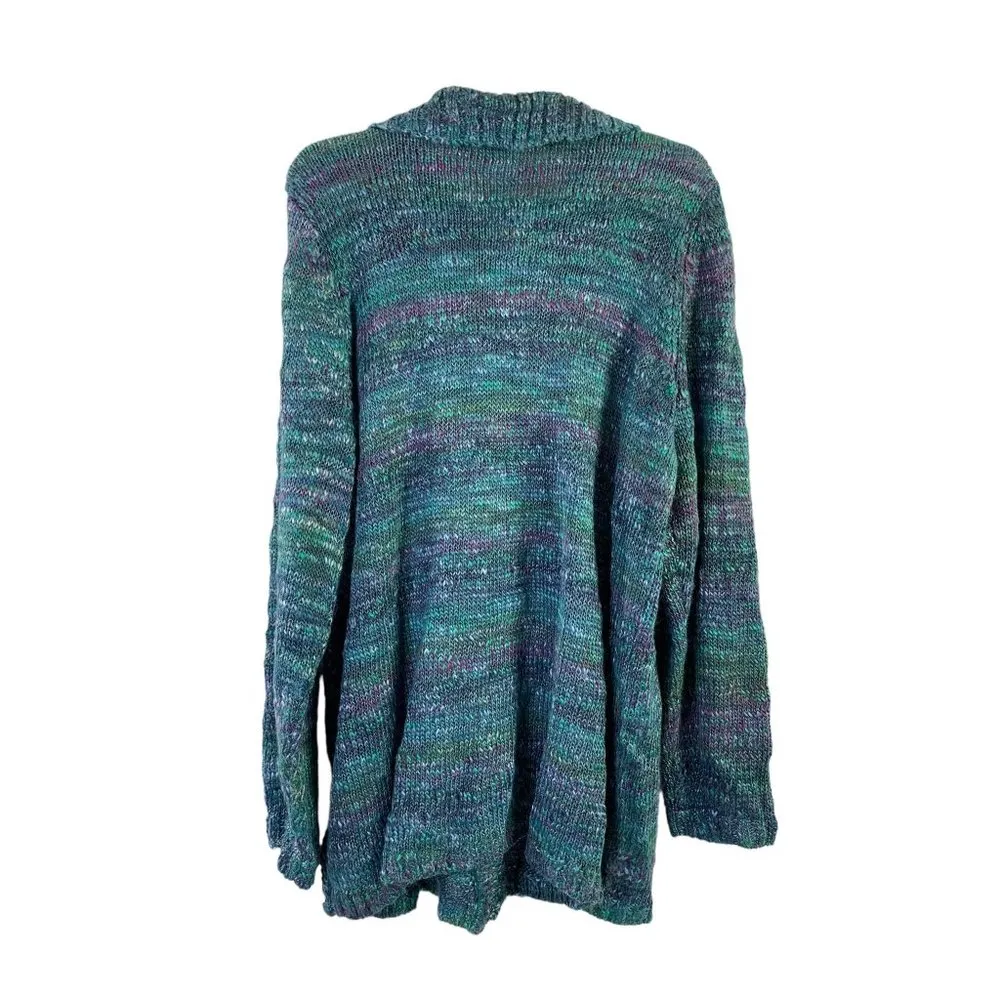 Allison Daley Touch of Teal Women's Knitted Cardigan - Image 3