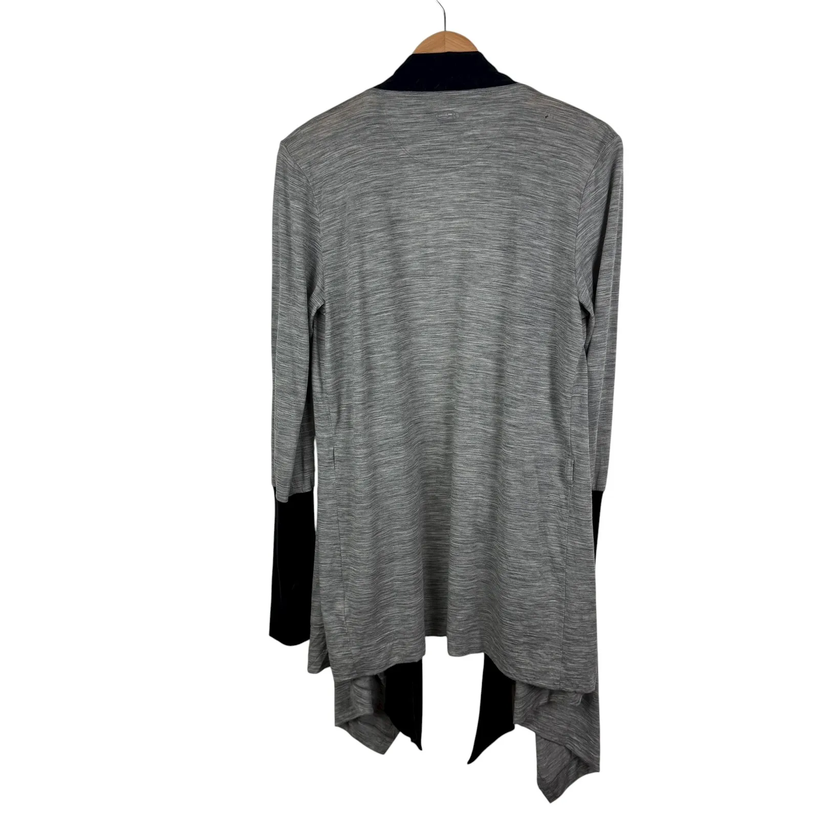 Icebreaker Merino Wool Drape Cardigan Large Gray Long Sleeve‎ Outdoors Comfort - Image 6