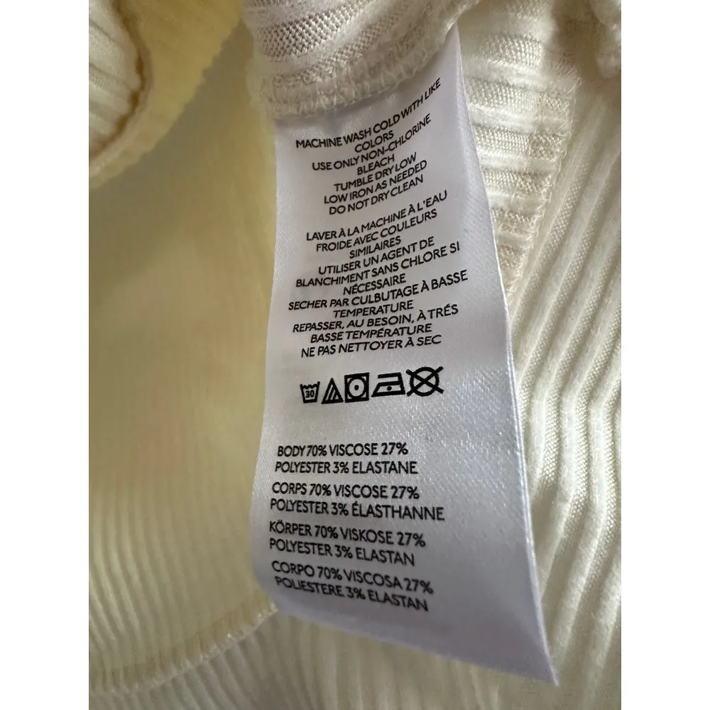 Kimchi Blue Off The Shoulder Milkmaid Long Sleeve Sweater Cropped Top Size Large - Image 4