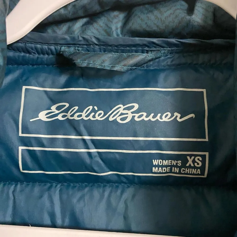 Eddie Bauer  CirrusLite Lightweight Down Jacket Puffer Blue Green Nylon EB650 - Image 13