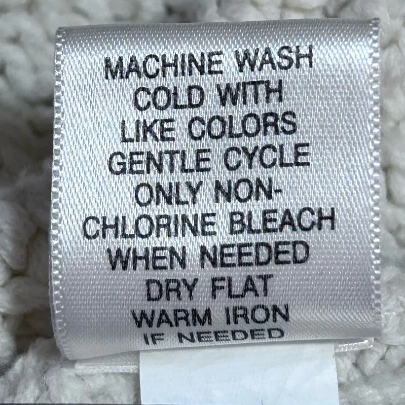 Sonoma‎ Women's Open Front Sleeveless Knitted Cream Sweater Vest Size L Size L - Image 5