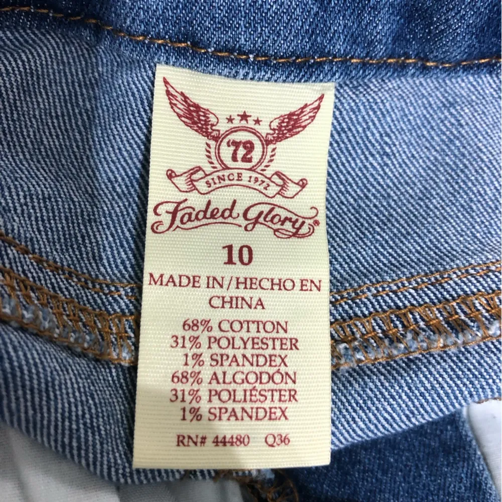 Faded Glory Denim Skirt Size 10 EUC - Image 5