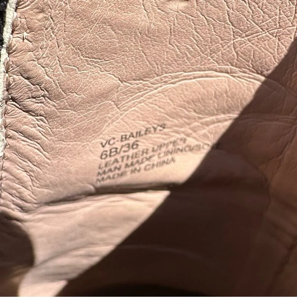 VINCE CAMUTO Leopard Print Cow Hair Leather Platform Boots Size 6 - Image 6