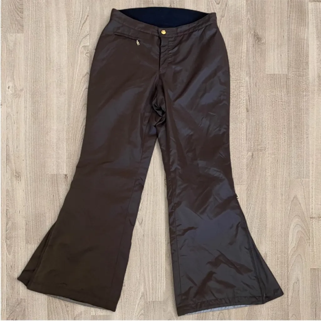Bogner Zipper Flare Snow Ski Pants in Chocolate Brown Size 10 - Image 3