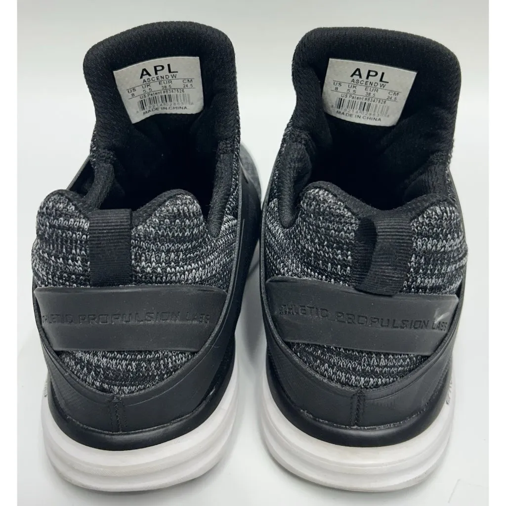 APL Athletic Propulsion Labs Ascend Shoes Sneakers Womens Size 8 Black Grey - Image 4