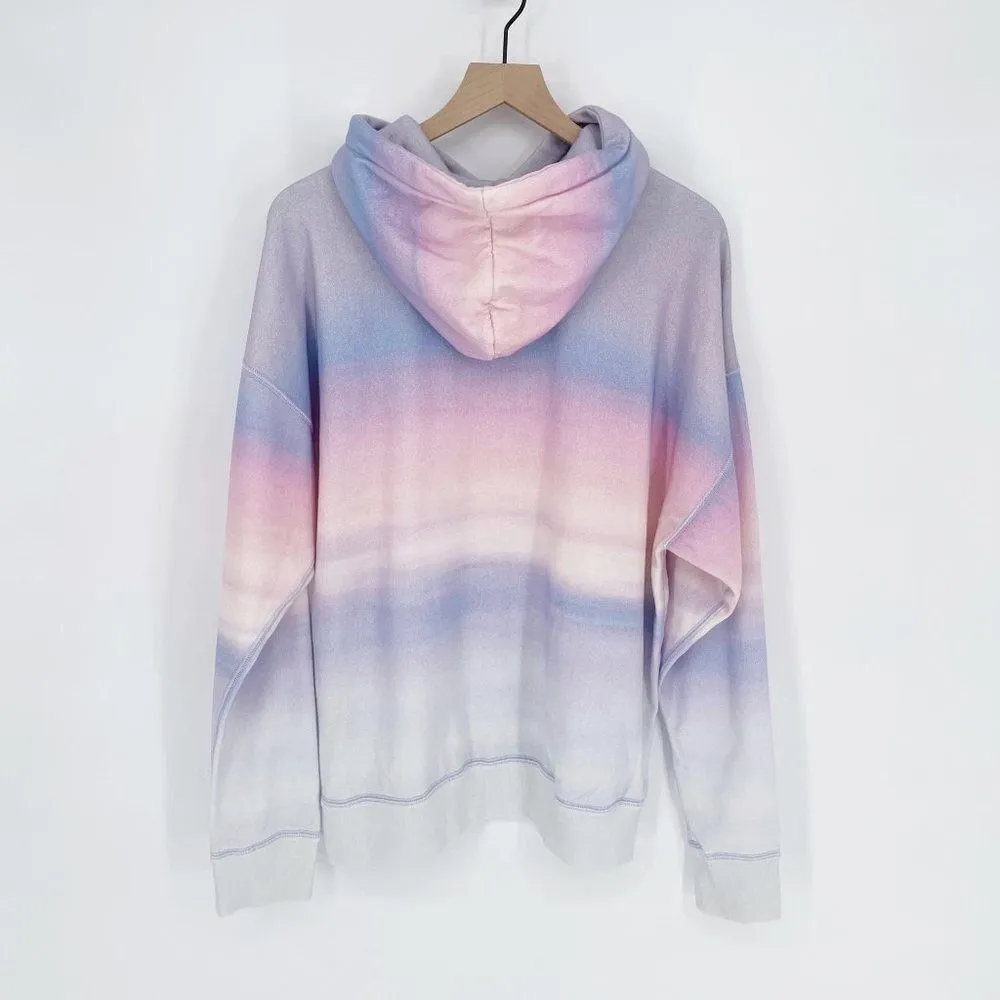 Isabel Marant Mansel Tie Dye Logo Hoodie Sweatshirt Blue Pink Women's 34 NEW - Image 5