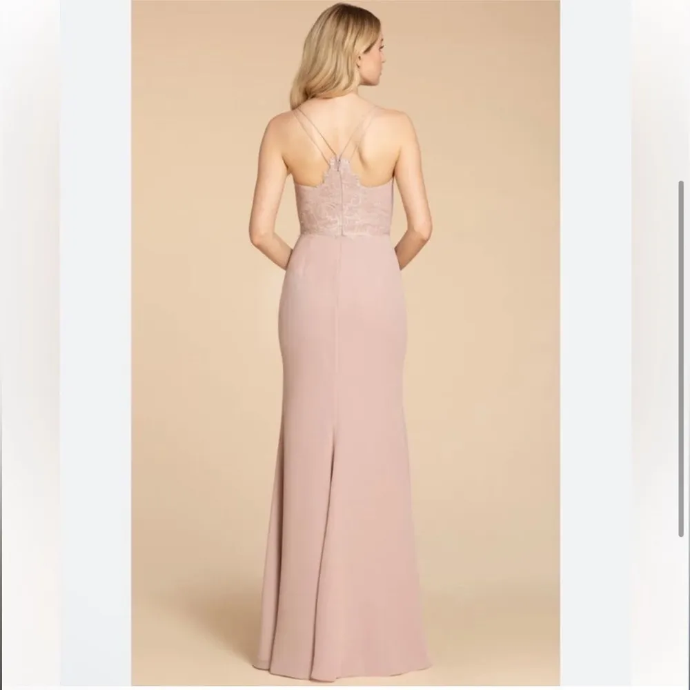 Hayley Paige Occasions 5957 Lace Chiffon Dress - Image 2