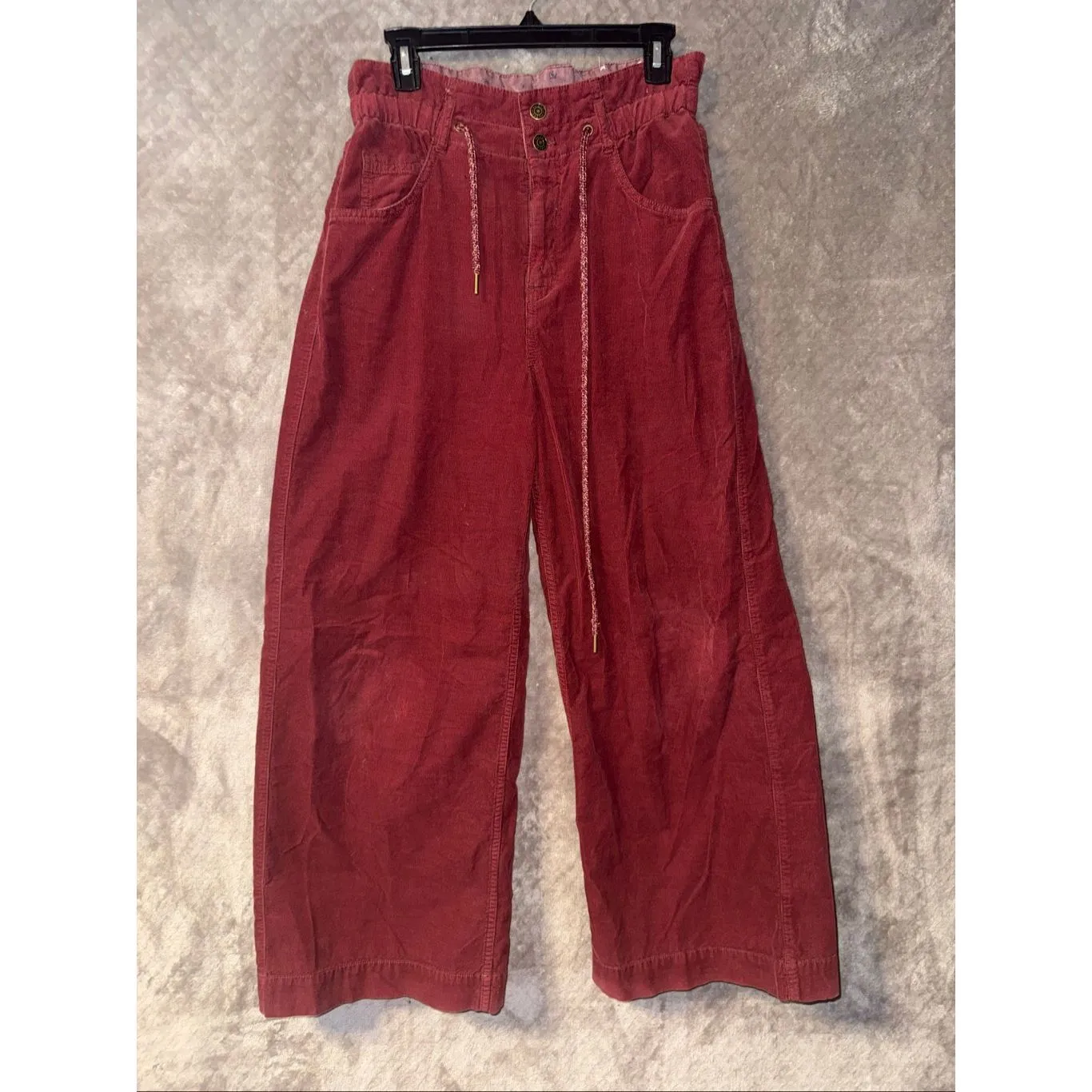 Pilcro Anthropologie The Coastal Relaxed Corduroy Pants Wide Leg Sz 27 #764 - Image 5