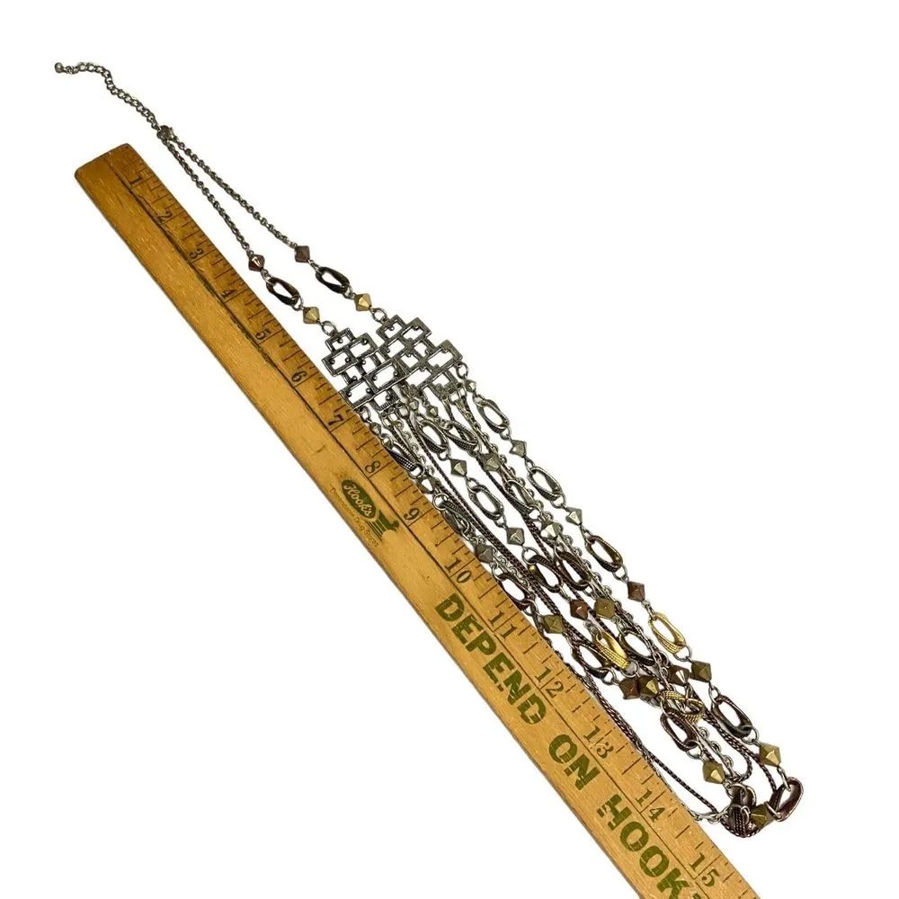 Women's Beaded Necklace Multicolor Multi Strand Layered Boho Costume Jewelry - Image 9