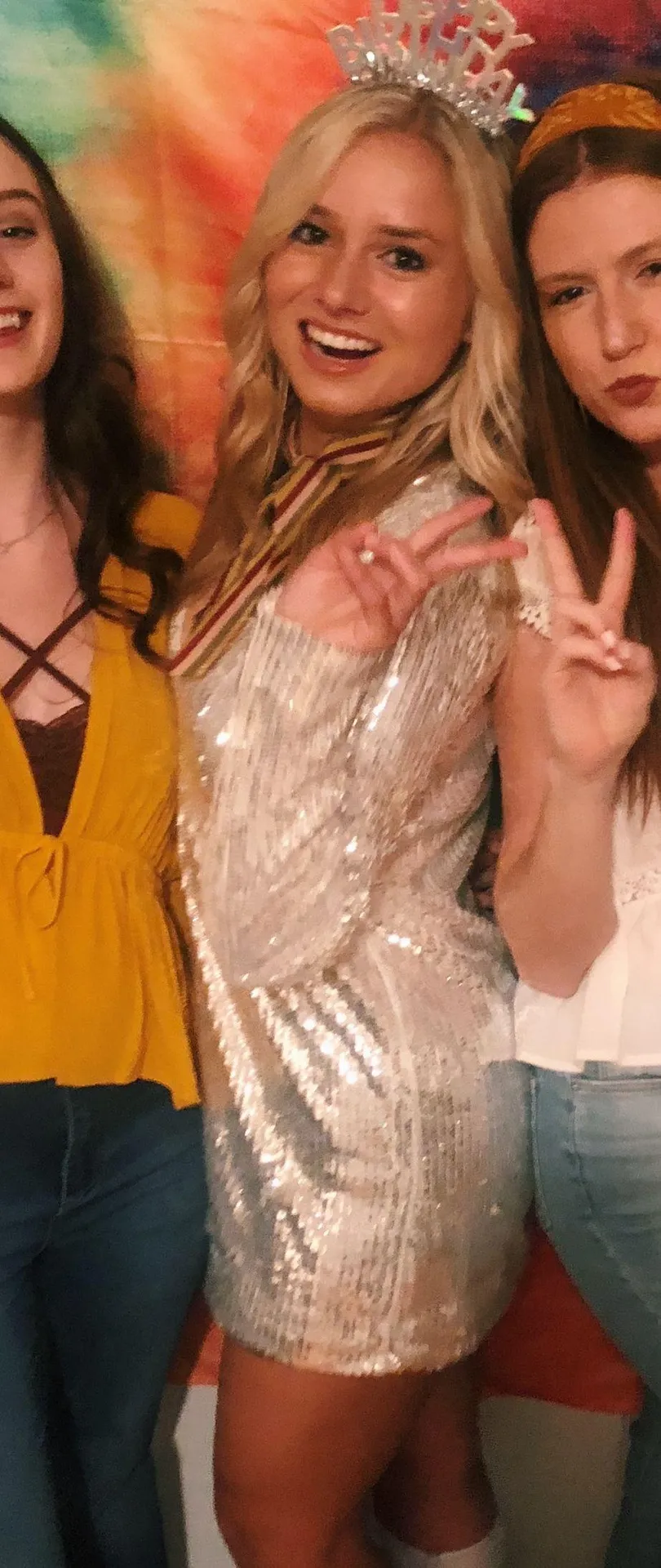 Revolve Silver Mini Dress - Image 2