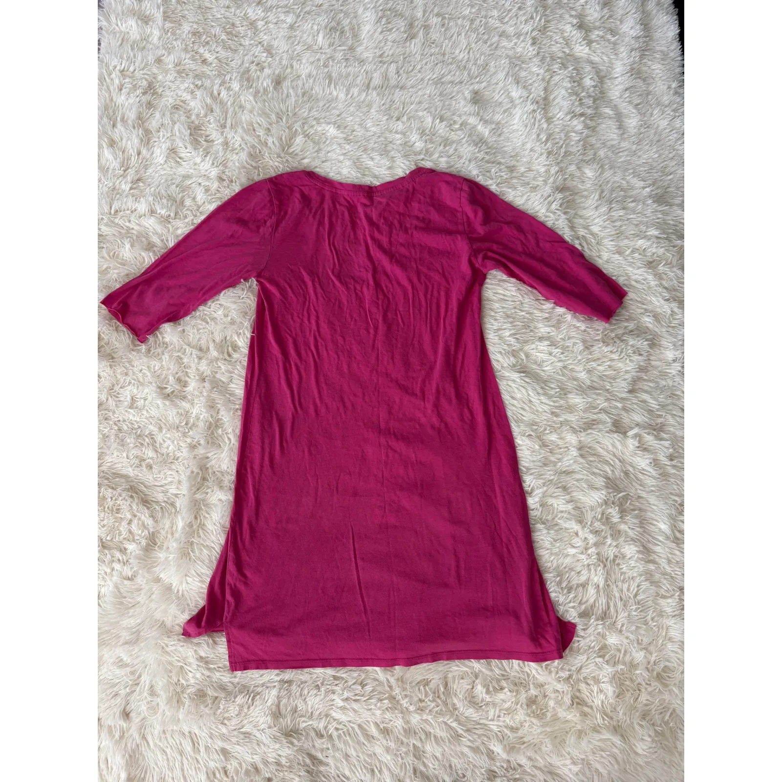 Victoria's Secret Sleep Shirt Nightgown Pink Embellished 3/4 Sleeve‎ Casual - Image 6