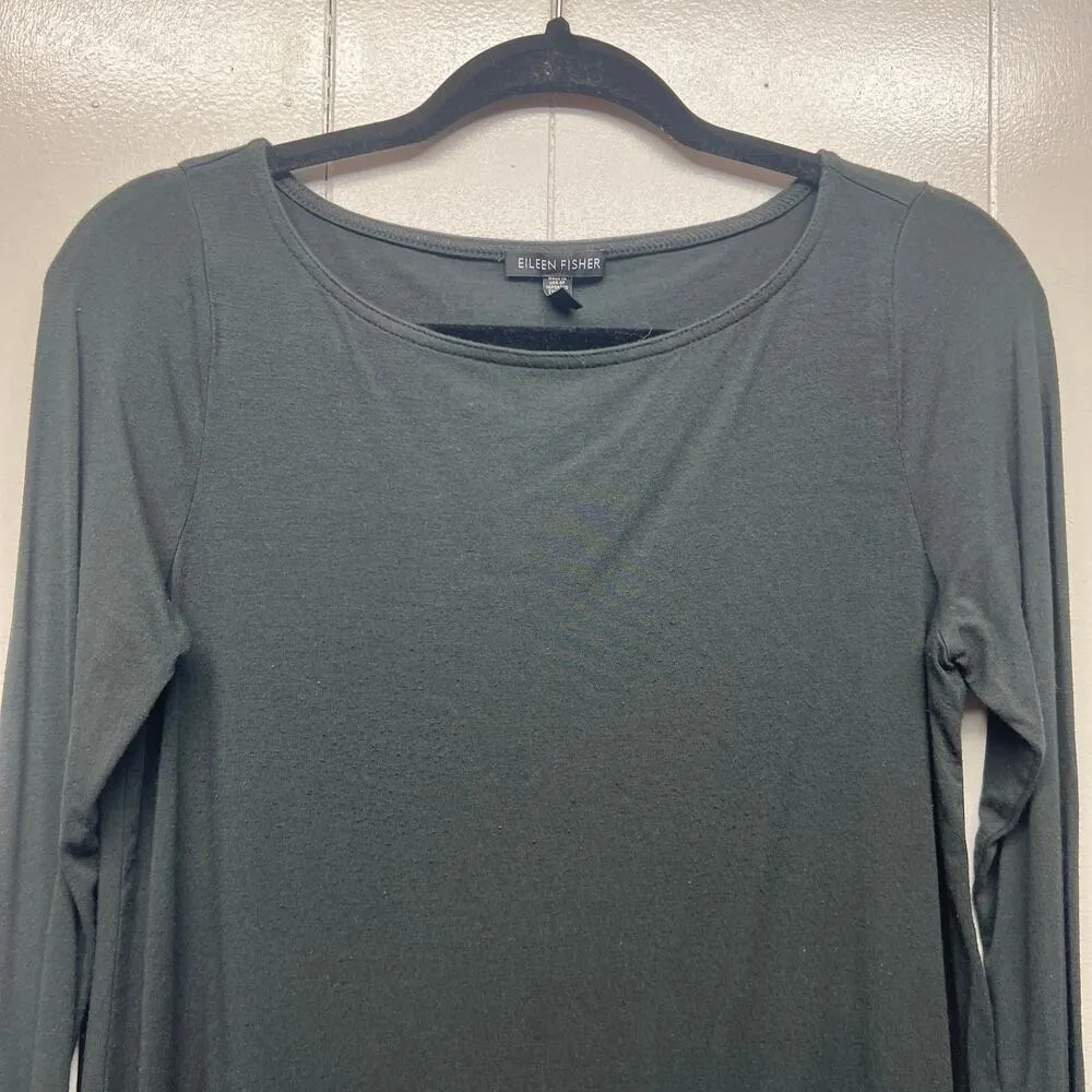 Eileen Fisher Womens Top XS Stretch Minimalist Career Office Casual Workwear - Image 3
