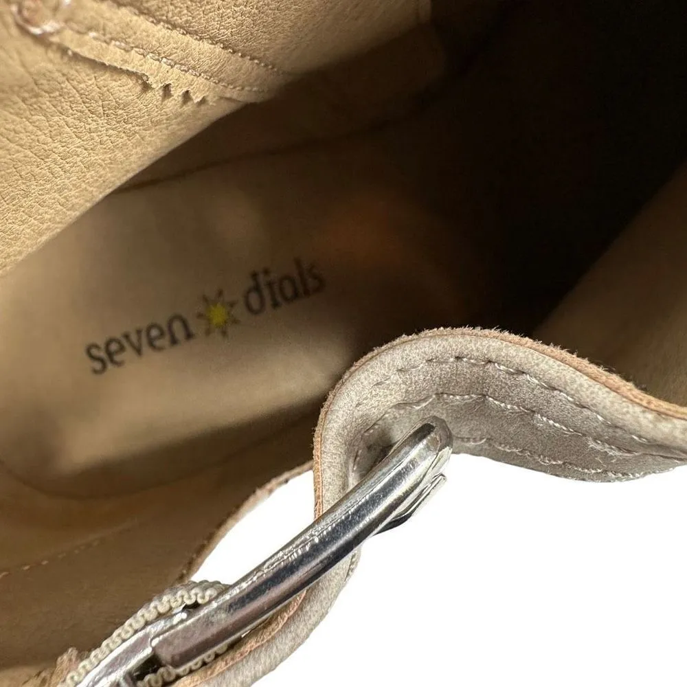 Seven Dials Women’s Queenbury Zipup Animal Print Buckle Ankle Booties - Image 6