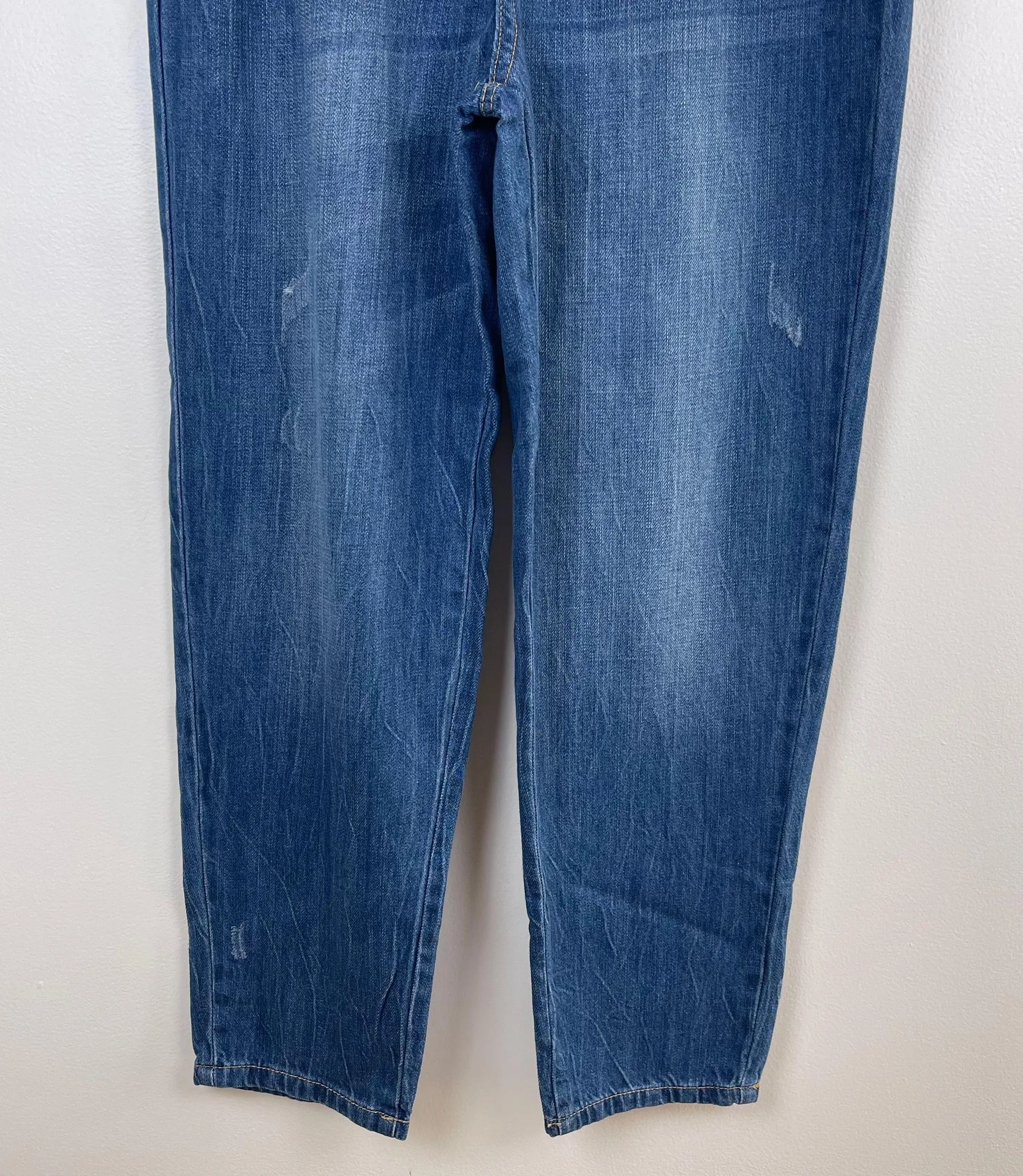 Wax Jean High Rise Paperbag Mom Denim Pants Jeans - Image 8