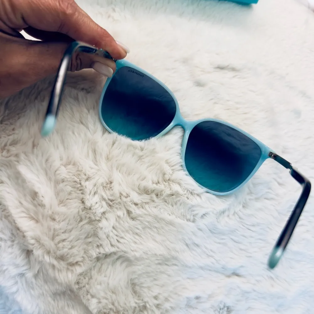 Tiffany & Co. Sunglasses TF4184  8055/9s Blue/Black Frame Gray Lens With Box - Image 3