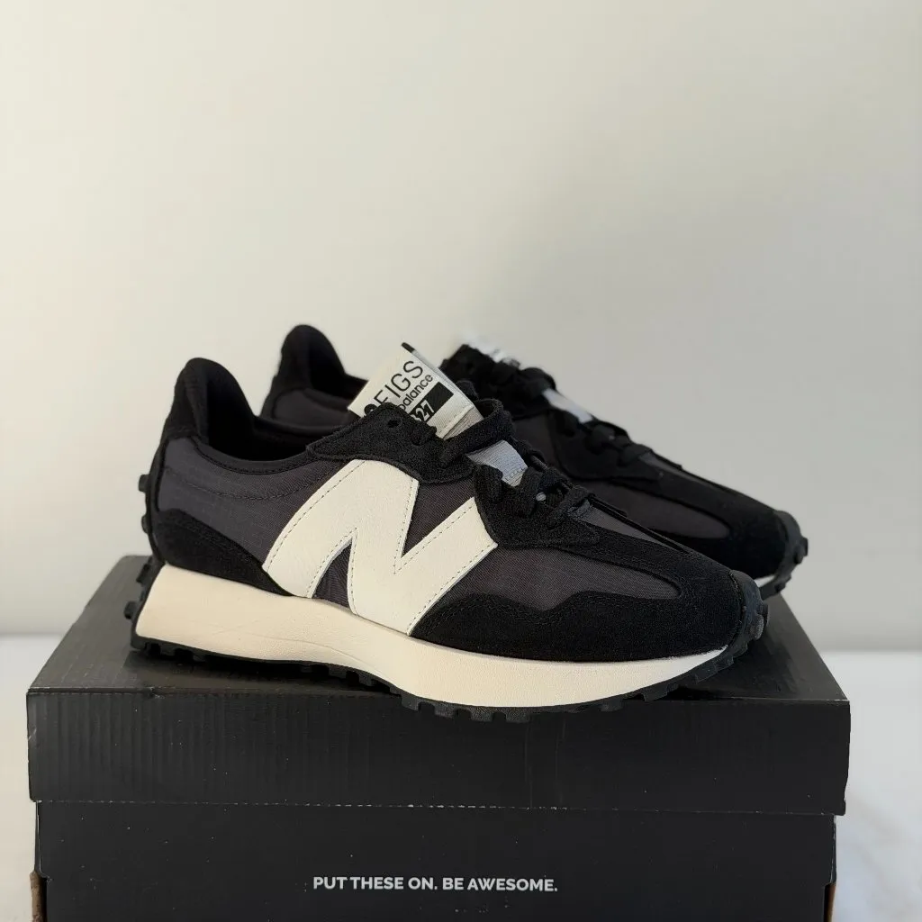 Figs New Balance 327 in Black, Size 7 - Image 9