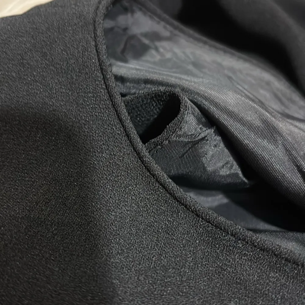 Peter Nygard 16 Jet black sheath pencil dress Fully lined like New wedding - Image 7