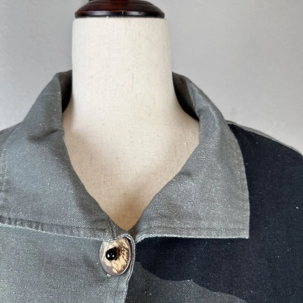 Cupcake International Lagenlook Oversized Jacket OS Cotton Cloud Sun Mountain Size undefined - Image 2