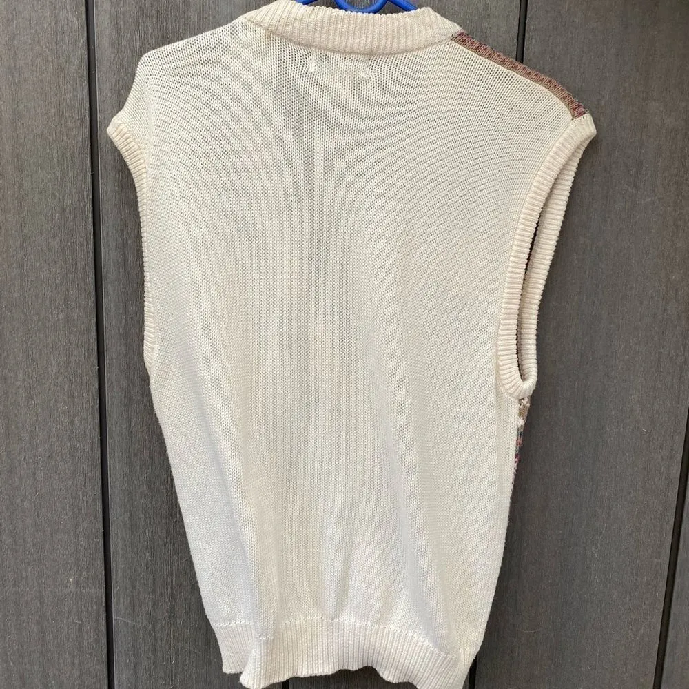 Vintage Koret Petites Sweater Vest‎ Tan Size undefined - Image 4