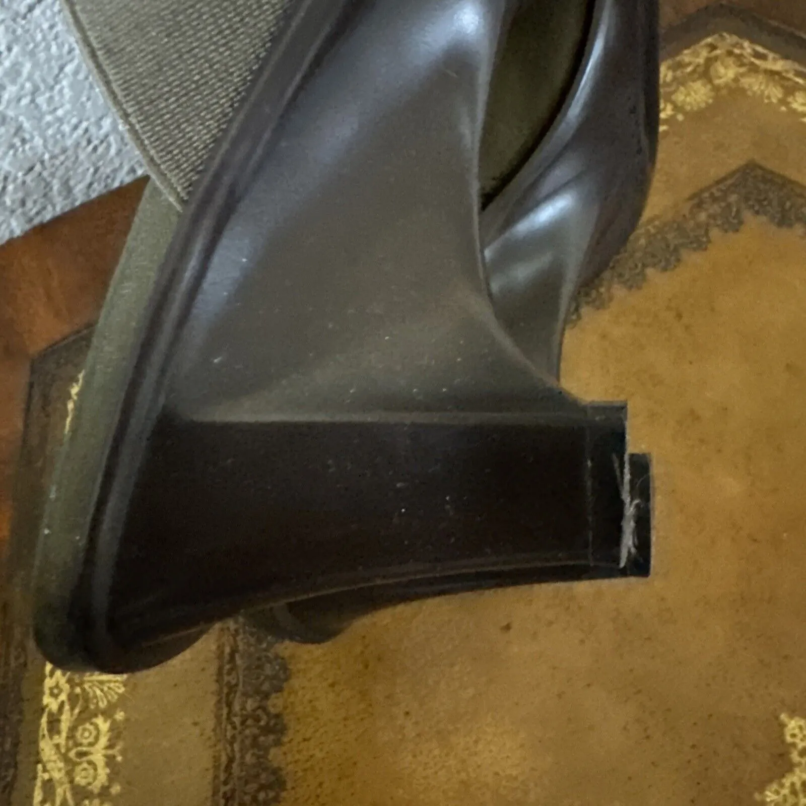 Naturalizer Women's Size 8 Moss Green Mocha Wedge Suede Sandal Brown Heels - Image 8