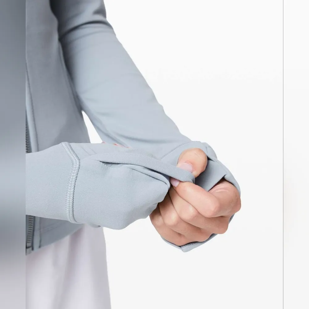 Lululemon  Hooded Define Jacket Nulu Chambray W4BCIS Size 8 RARE - Image 7