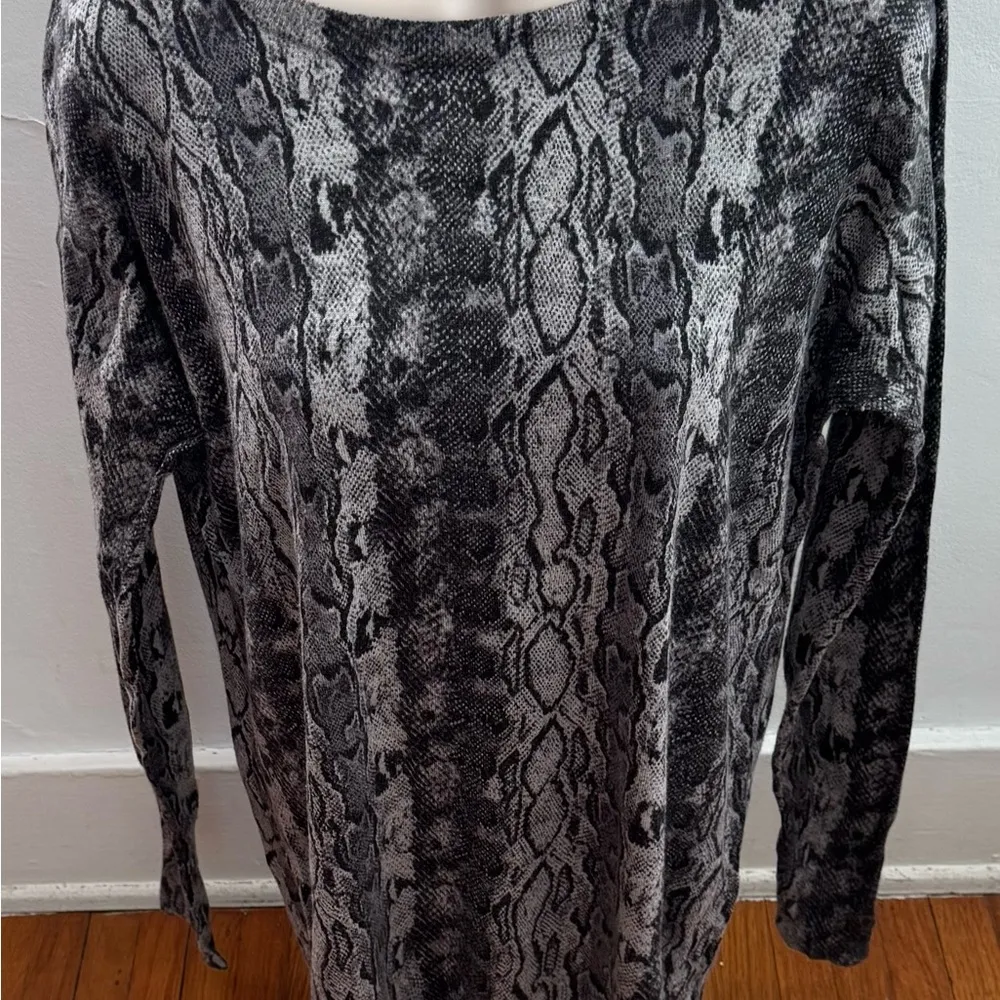 Joie Cienna python wool cashmere blend animal print sweater, size M snakeskin - Image 7