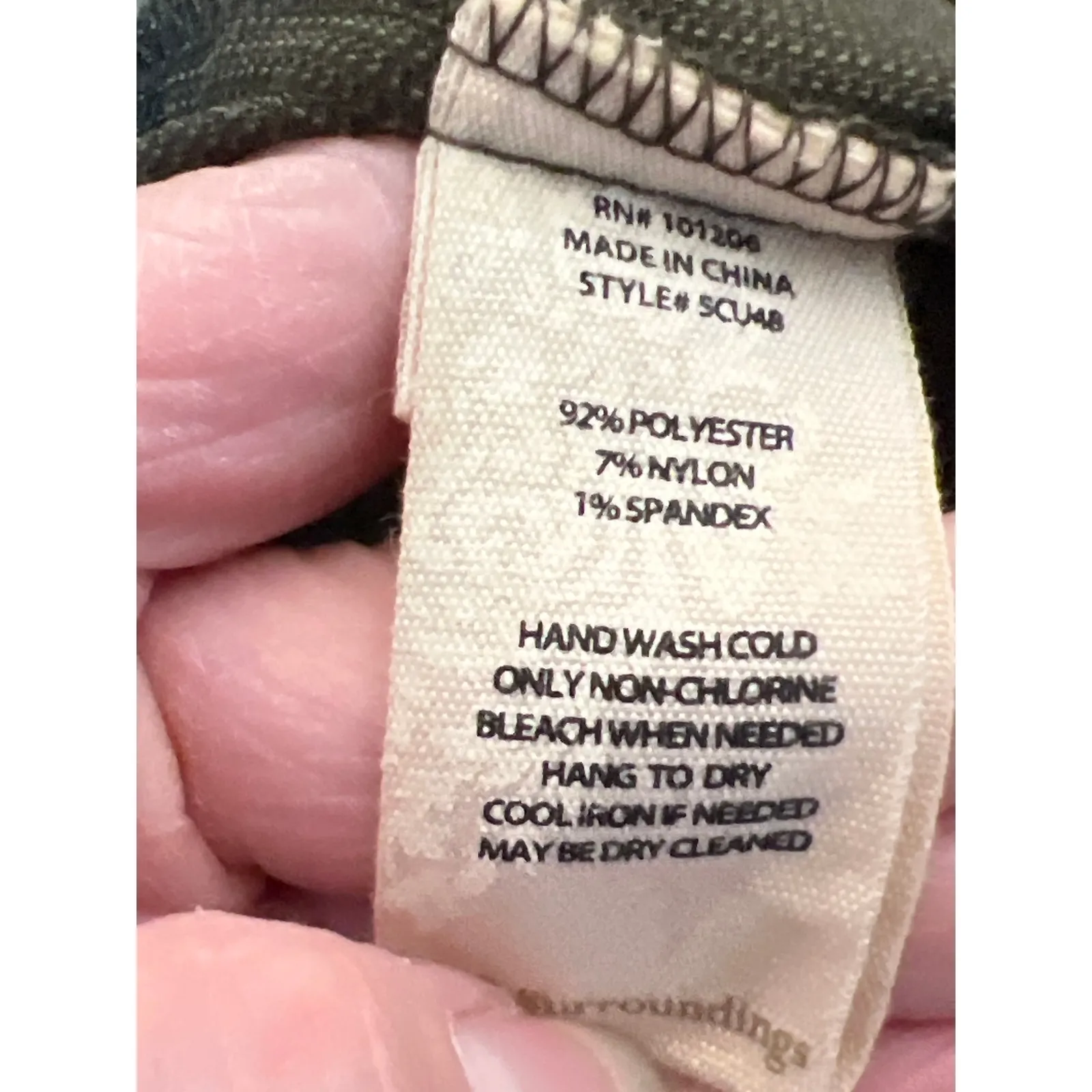 Soft surroundings size one X corduroy button up jacket large pockets dark green - Image 6