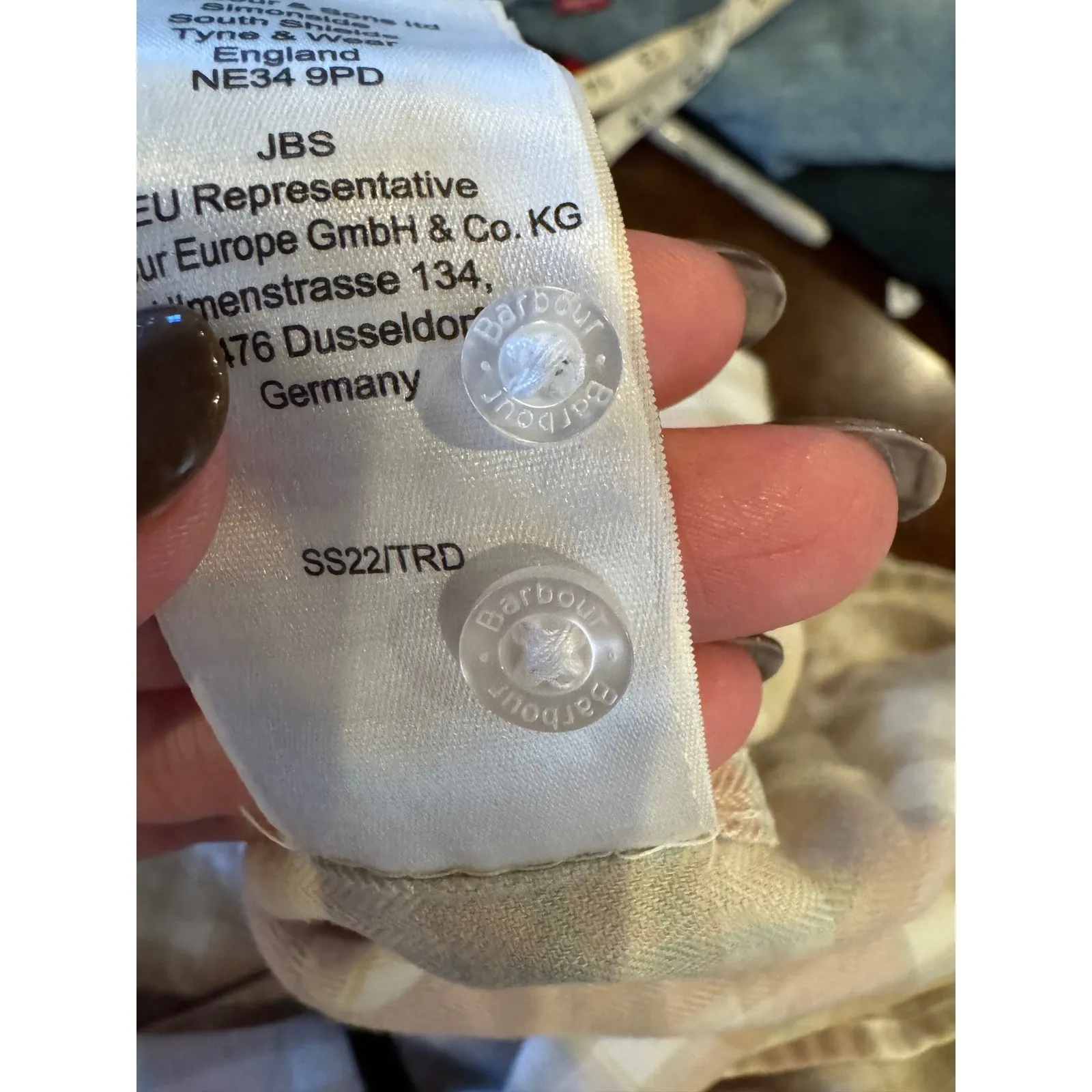 Barbour Shirt Women 14 Pink Plaid Check Flannel Relaxed Fit Newbury Button Down - Image 12