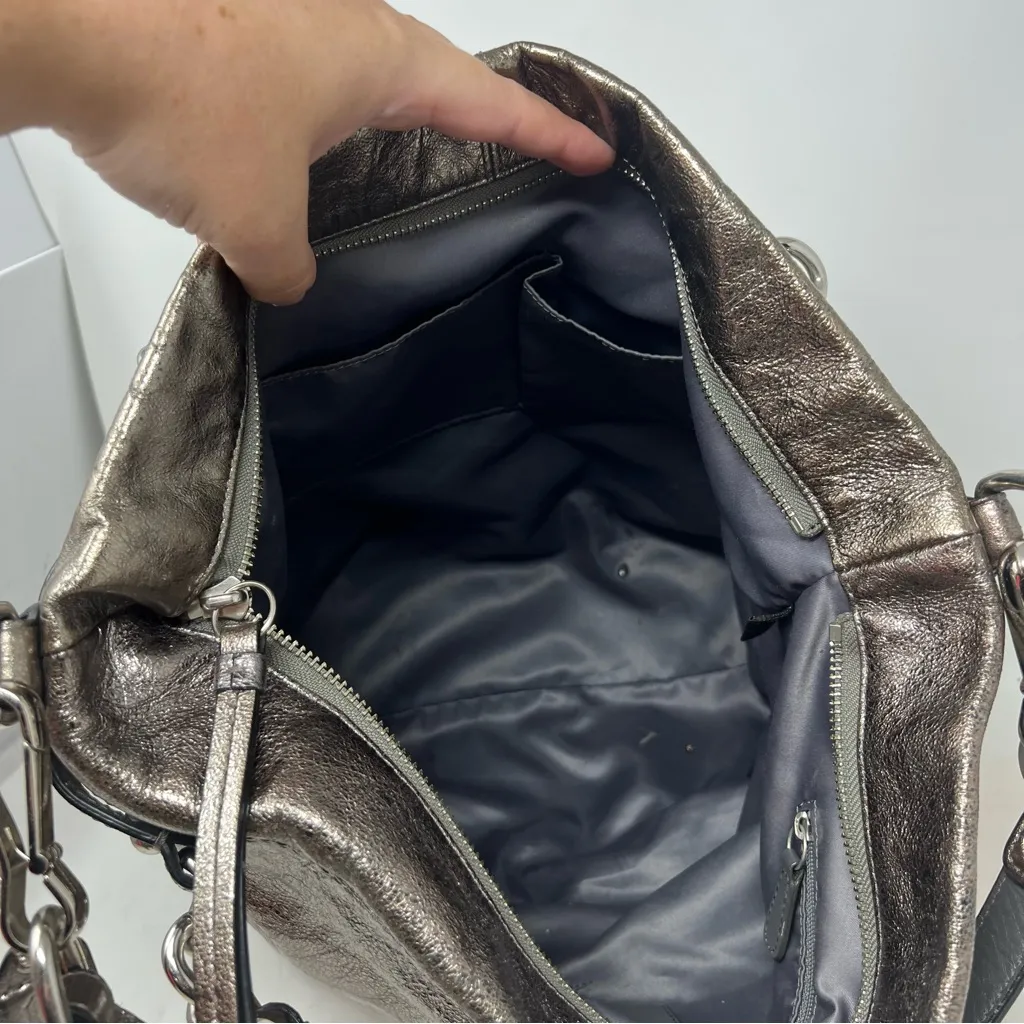 Coach Brooke Metallic Hobo Shoulder Bag - Image 9