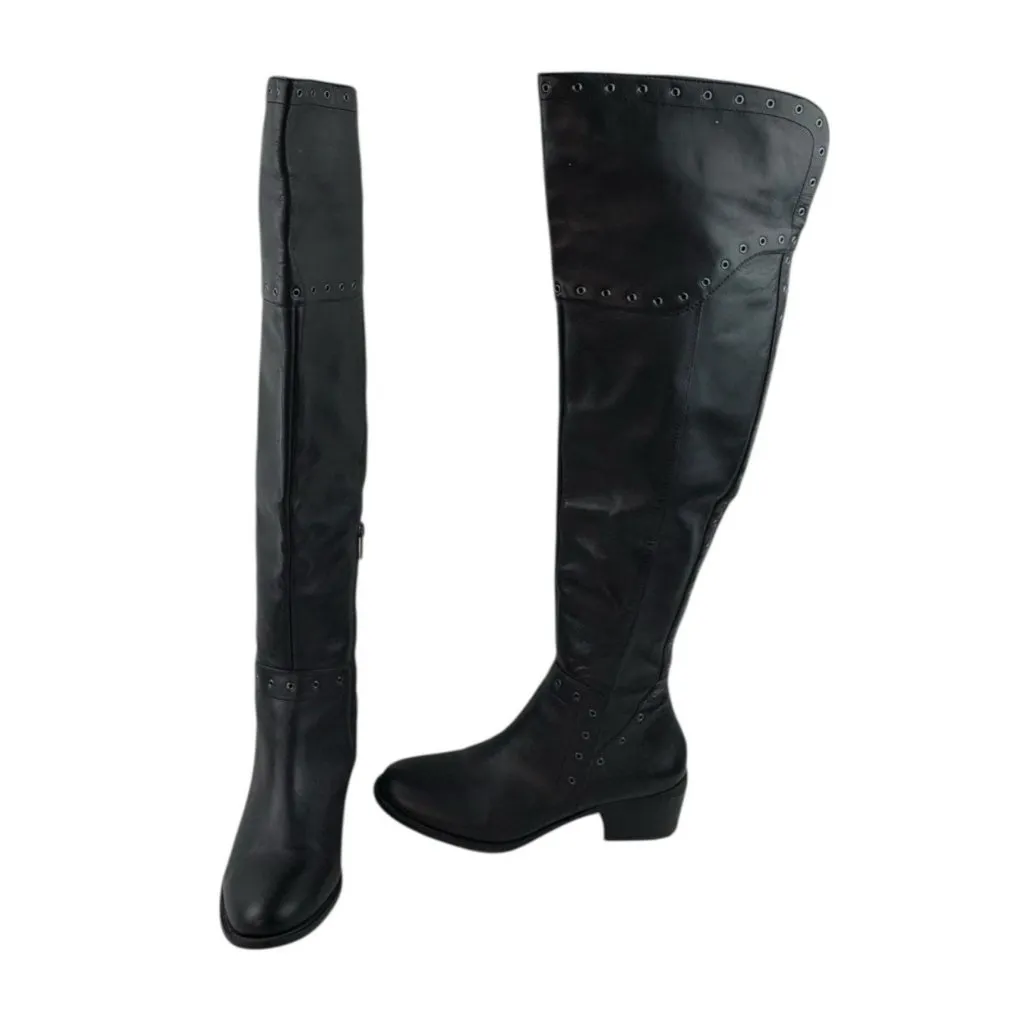 Vince Camuto Bestan Over The Knee Boots Womens Size 8.5 Black Leather Piratecore - Image 3