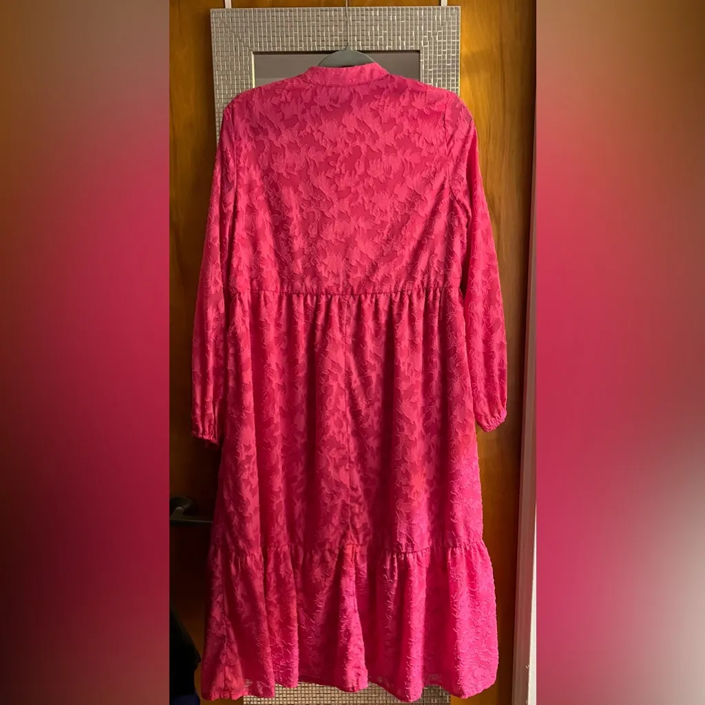 SHEIN Fuchsia Textured Dress - Image 4