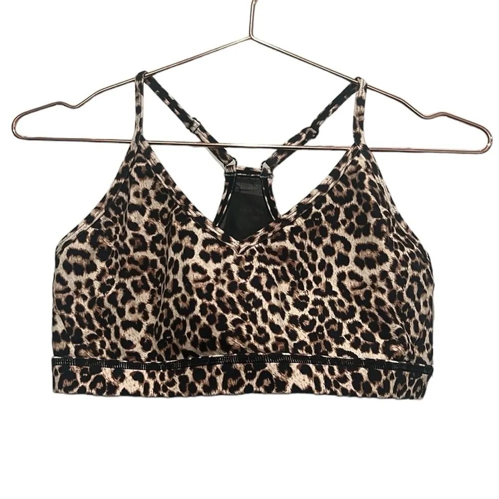 ZYIA Active Brilliant Mesh Leopard Cheetah Print Sports Bra XL - Image 8