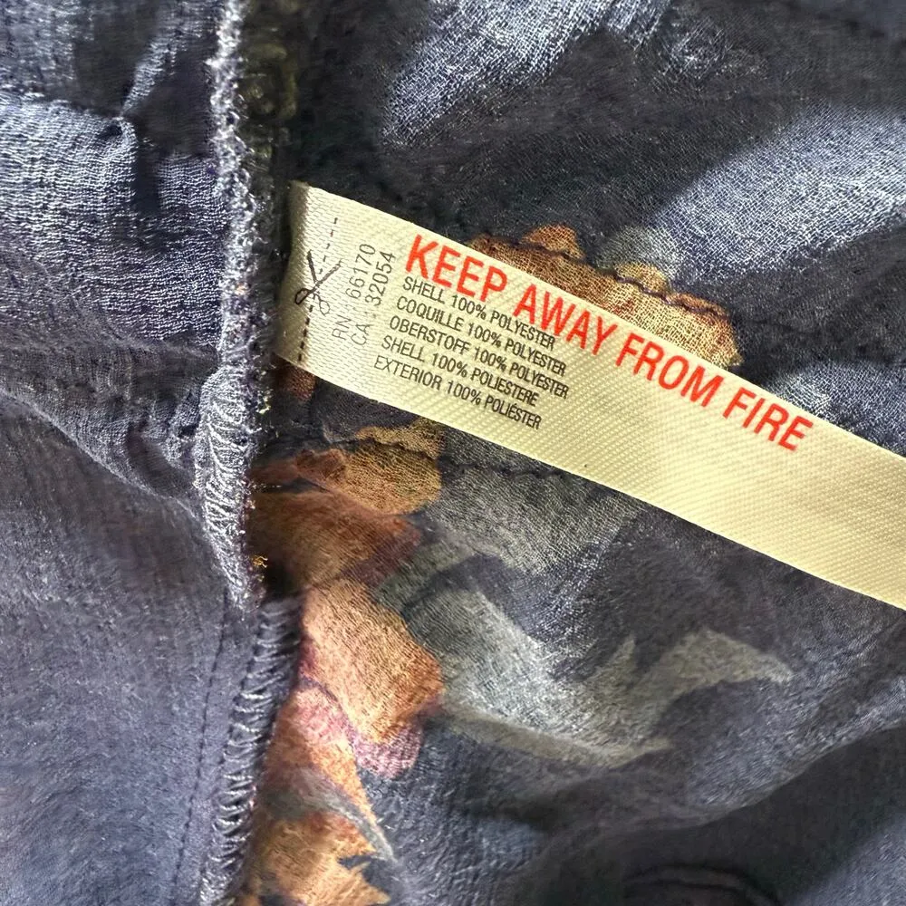 Free People romper floral sheer playsuit ruffled one-piece jumpsuit XS - Image 6