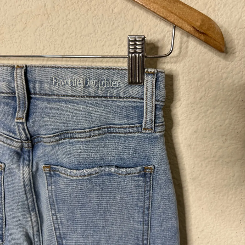 Favorite Daughter The Valentina Super High Rise Cigarette Ankle Jeans Malibu 25 Blue - Image 7