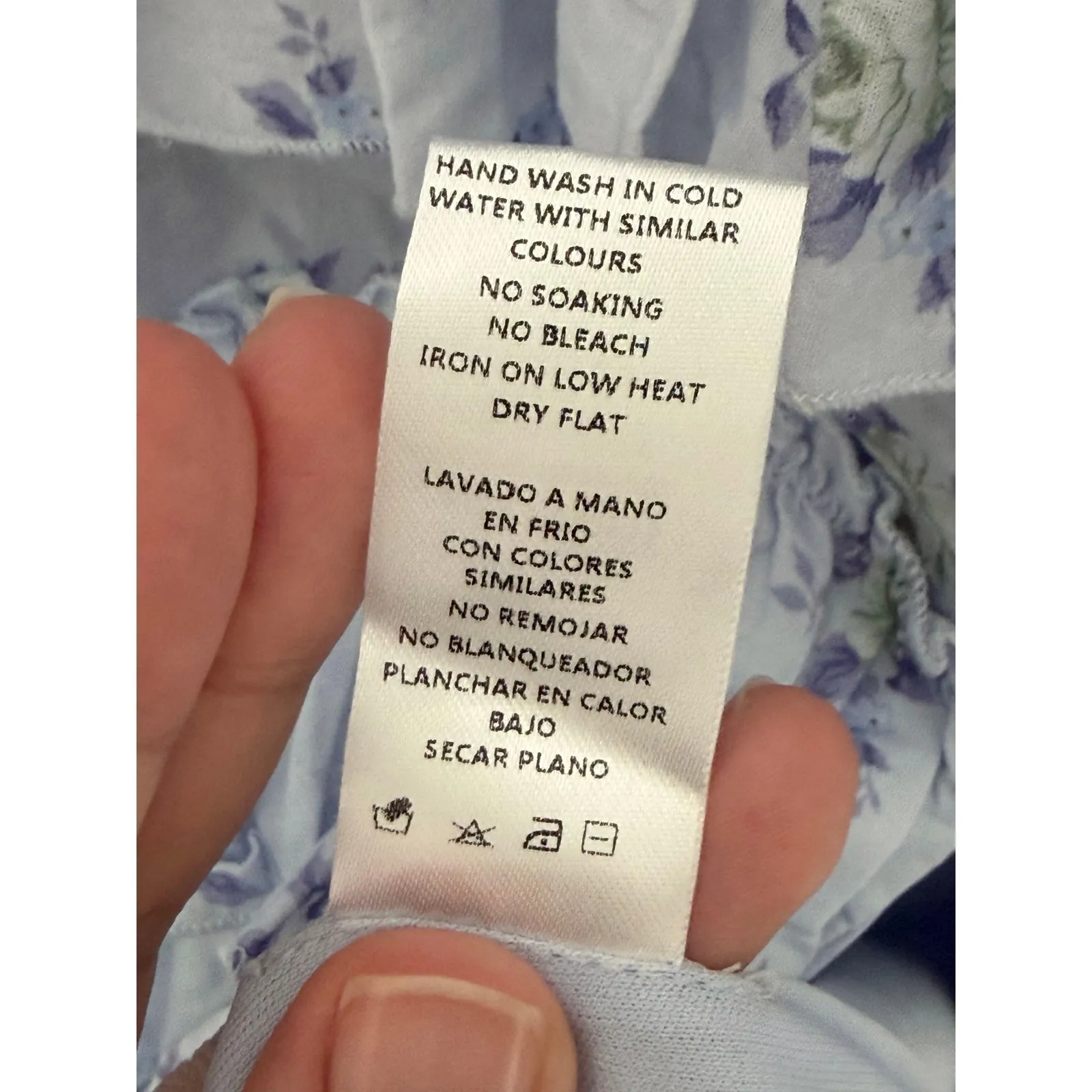 Petal & Pup Dress Marina Floral Tiered Ruffle Midi Size Large in Blue - Image 8