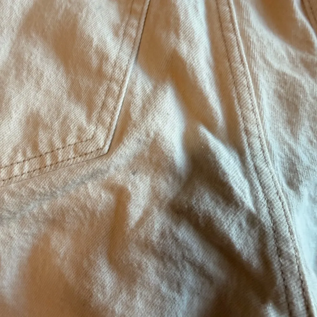 Abercrombie & Fitch Cream Straight Ultra High Rise Jeans - Image 9