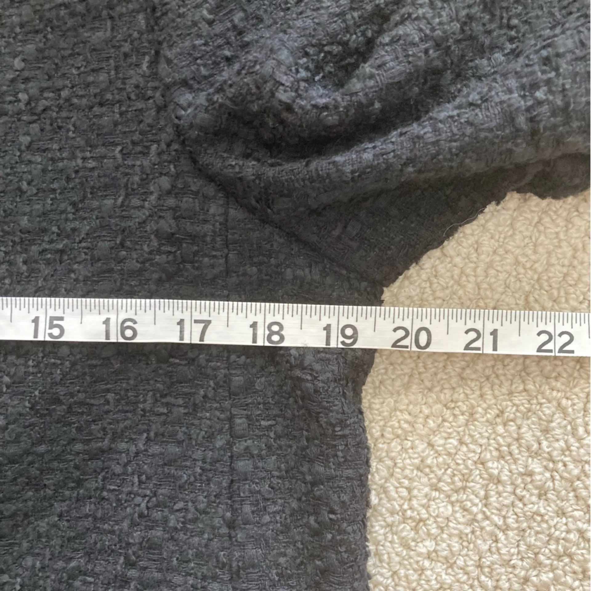 Express Black Tweed Style Blazer Suit Jacket Coat Size Medium Stretch Soft EUC - Image 7