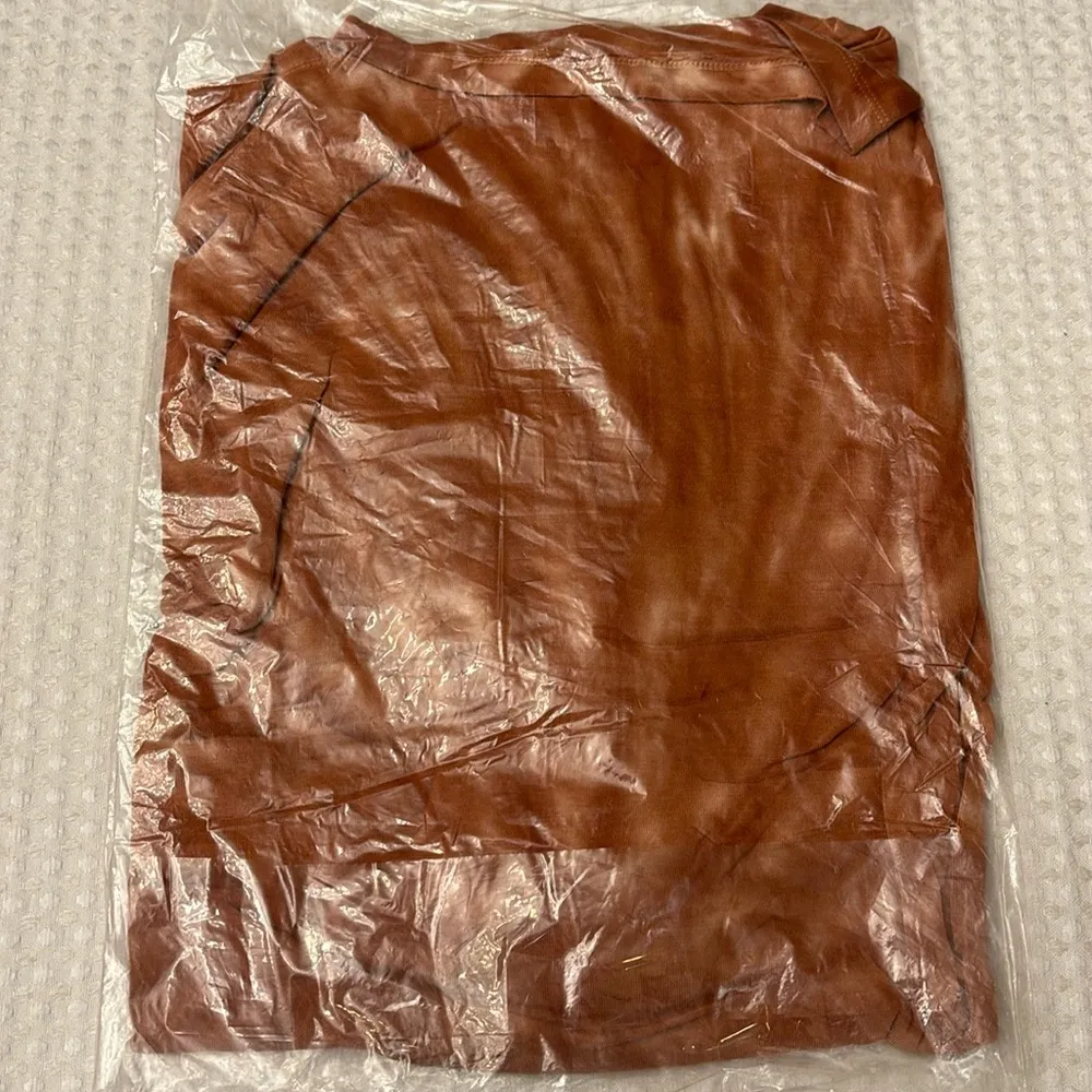 Zenana Premium NEW! ZENANA Oversized Boyfriend T-Shirt Orange Tie Dye Size MEDIUM Short Sleeve - Image 7