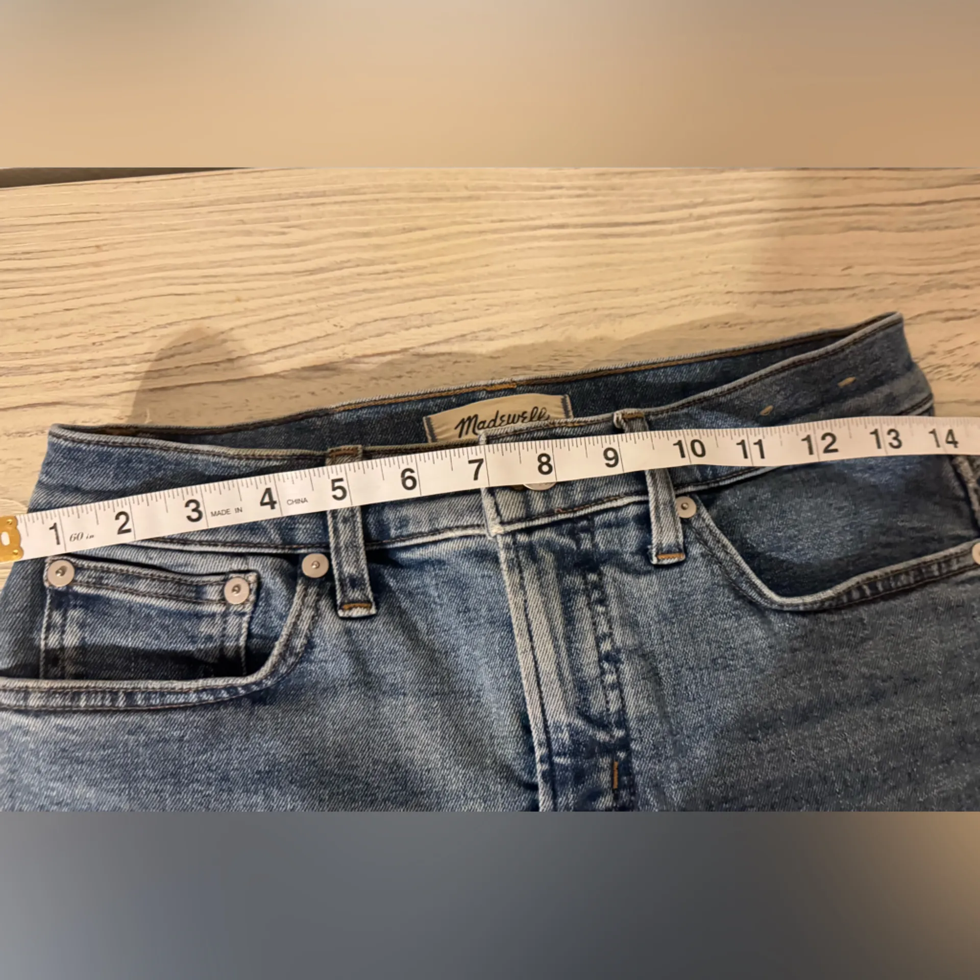 Madewell The Perfect Vintage ,Women's Light Blue Straight Leg Jeans. Size 26 p - Image 7