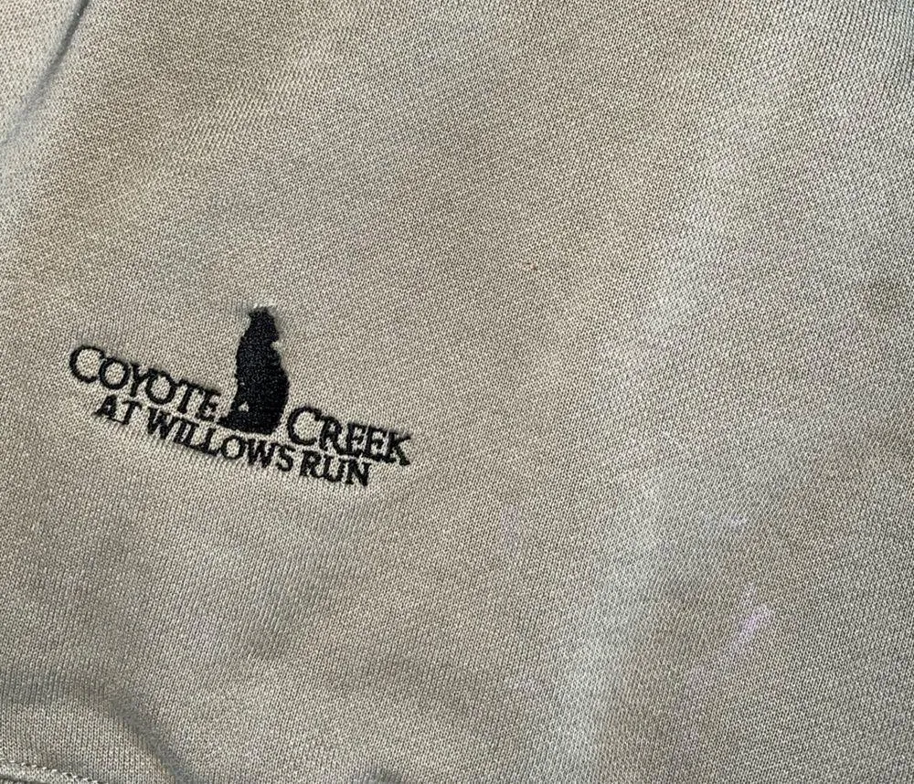 Ashworth  Vintage Half Zip Sweatshirt Olive Green Size Small - Image 2